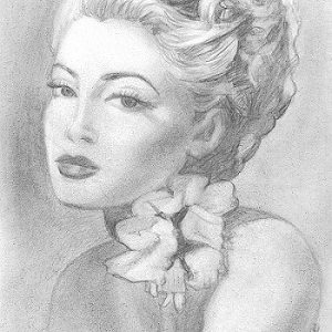 Майя Киселёва. Анжелика — карандашный портрет